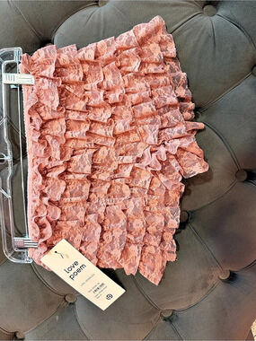 Love Poem Ruffle Mini Skirt in Pink